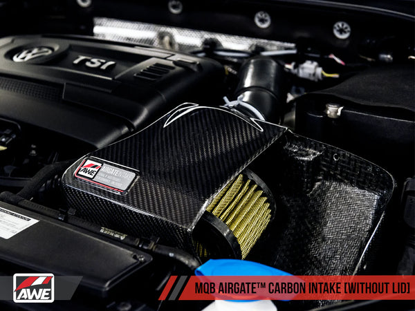 AWE Tuning Audi S3 TTS / Volkswagen MQB 1.8T/2.0T/Golf R Carbon Fiber AirGate Intake w/o Lid