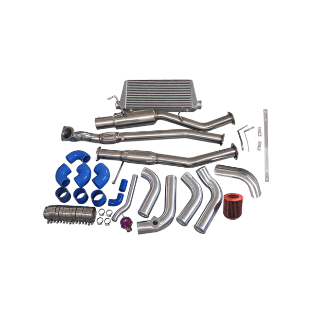 CX Racing 1JZ-GTE-VVTI 1JZ Engine Swap Kit ( Intercooler , Downpipe ,Catback ) 240SX S13 S14 - GUMOTORSPORT