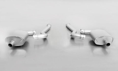 Remus 2015 - 2022 Ford Mustang Coupe/Cabrio 2.3L Ecoboost Race Axle Back Exhaust - No Tips - GUMOTORSPORT