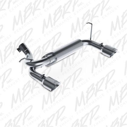 MBRP 07-14 Jeep Wrangler/Rubicon 3.6L/3.8L V6 Axle-Back Dual Rear Exit T409 Performance Exhuast Sys - GUMOTORSPORT