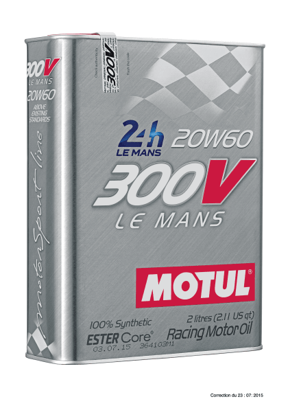 Motul 2L Synthetic-ester Racing Oil 300V LE MANS 20W60 - GUMOTORSPORT