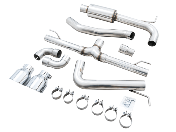 AWE 2022 VW GTI MK8 Track Edition Exhaust - Chrome Silver Tips - GUMOTORSPORT