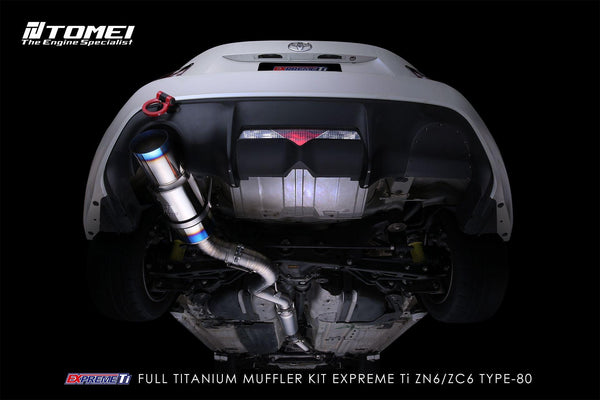 Tomei Expreme Ti Titanium Catback Exhaust Type 80 - Scion FR-S 2013-2016 / Subaru BRZ 2013+ / Toyota 86 2017+ - GUMOTORSPORT