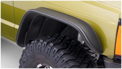 Bushwacker 84-01 Jeep Cherokee Flat Style Flares 4pc - Black - GUMOTORSPORT