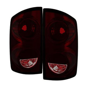 Xtune Dodge Ram 1500 07-08 OEM Style Tail Lights -Red Smoked ALT-JH-DR07-OE-RSM - GUMOTORSPORT