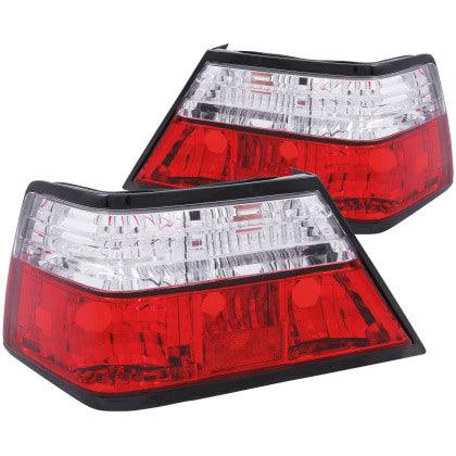 ANZO 1986-1995 Mercedes Benz E Class W124 Taillights Red/Clear - GUMOTORSPORT