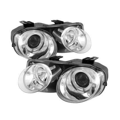 Spyder Acura Integra 98-01 Projector Headlights LED Halo -Chrome High H1 Low 9006 PRO-YD-AI98-HL-C - GUMOTORSPORT
