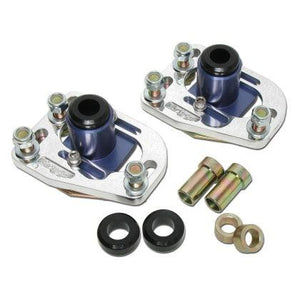 BBK 79-93 Mustang Caster Camber Plate Kit - Silver Anodized Finish - GUMOTORSPORT