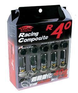 Project Kics 12X1.50 Black R40 Lug Nuts - 20 Pcs - GUMOTORSPORT