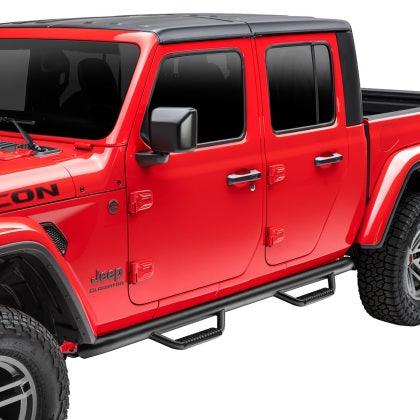 Rugged Ridge Spartan Nerf Bar Black 2020 + Jeep Gladiator JT - GUMOTORSPORT