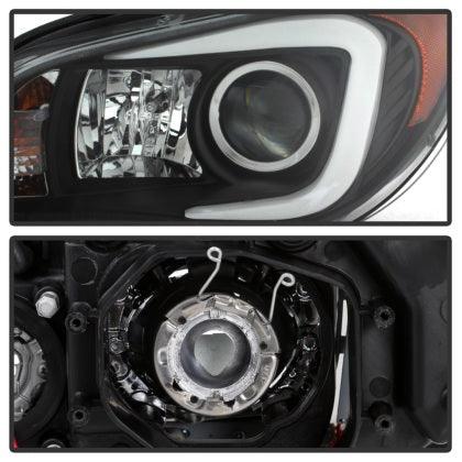 Spyder Subaru WRX 2006-2007 Projector Headlights - Halogen Only - Black PRO-YD-SWRX06-LBDRL-BK - GUMOTORSPORT