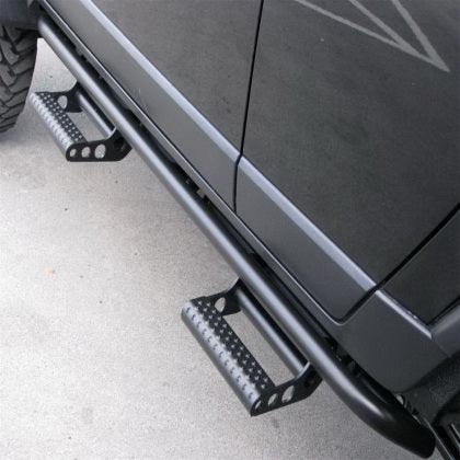N-Fab RKR Step System 05-15 Toyota Tacoma Double Cab - Tex. Black - 1.75in - GUMOTORSPORT