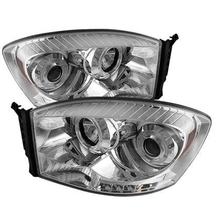 Spyder Dodge Ram 1500 06-08/Ram 2500 06-09 Projector Headlights LED Halo LED Chrm PRO-YD-DR06-HL-C - GUMOTORSPORT