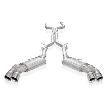 Stainless Works 2016 - 2021 Camaro SS Exhaust 3in X-Pipe AFM Valves NPP Replacement Valves 4in Quad Tips - GUMOTORSPORT