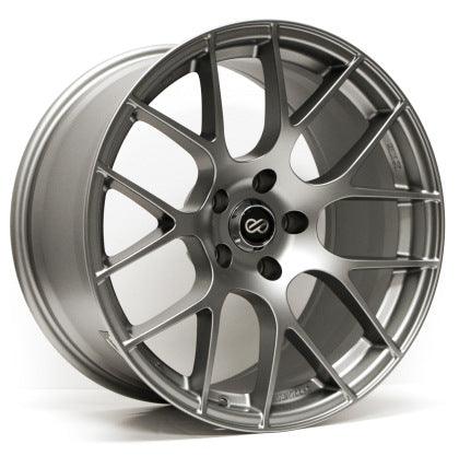 Enkei Raijin 18x8 42mm Offset 5x120 Bolt Pattern 72.6 Bore Diamter Gunmetal Wheel - GUMOTORSPORT