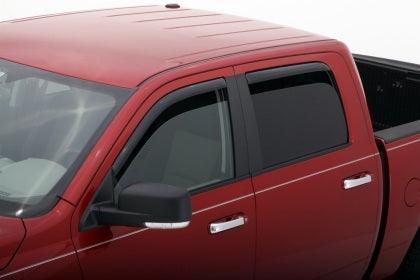 AVS 09-18 Dodge RAM 1500 Crew Cab Ventvisor In-Channel Front & Rear Window Deflectors 4pc - Smoke - GUMOTORSPORT