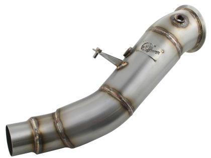 aFe Twisted Steel Down Pipe Header RACE ONLY SS-304 12-16 BMW 328/428i L4 2.0L (t) N20 - GUMOTORSPORT