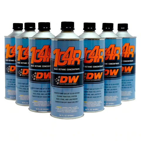 DeatschWerks 104R Race Octane Booster 32oz. Cans - Case of 8 - GUMOTORSPORT