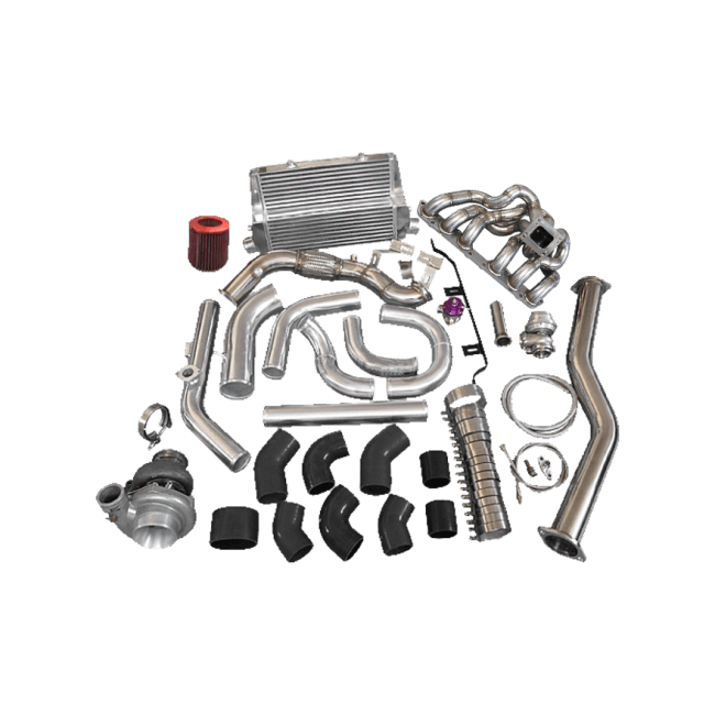 CXRacing GT35 Turbo Kit + Intercooler Kit FOR 98-05 Lexus IS300 2JZ-GE NA-T - GUMOTORSPORT