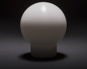 Killer B Round Shift Knob White 6mt w/Rev Lockout - GUMOTORSPORT