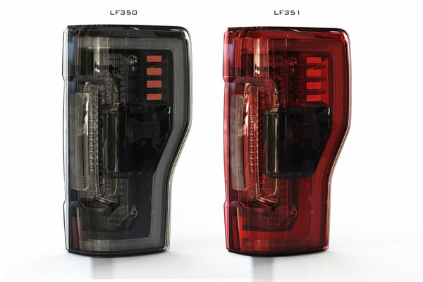 Morimoto Ford Super Duty ( 2017 - 2022 ): XB LED Tail Lights ( Smoked / Red )