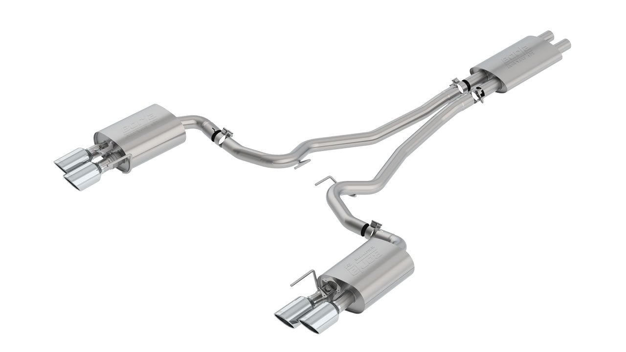 Borla 2018-2022 Ford Mustang GT Cat-Back Exhaust System Touring- Rolled Polished Tips