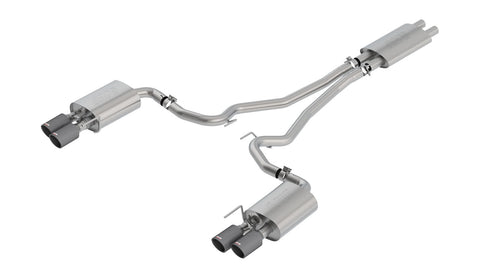 Borla 2018-2022 Ford Mustang GT Cat-Back Exhaust System Touring With Carbon Fiber Tips Part # 1014045CF