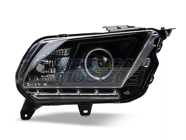 Raxiom 2010 - 2012 Ford Mustang w/ Headlights CCFL Halo Projector Headlights- Black Housing (Clear Lens)