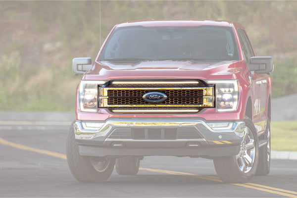 Morimoto Ford F-150 ( 2021+ ) : XBG LED DRL Grille ( Paintable / White DRL )