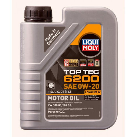 LIQUI MOLY 1L Top Tec 6200 Motor Oil 0W-20 - GUMOTORSPORT