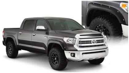 Bushwacker 14-18 Toyota Tundra Fleetside Pocket Style Flares 4pc 66.7/78.7/97.6in Bed - Black - GUMOTORSPORT