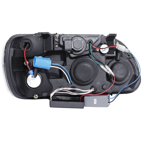ANZO 1995-2001 Ford Explorer Projector Headlights w/ Halo Black 1 pc