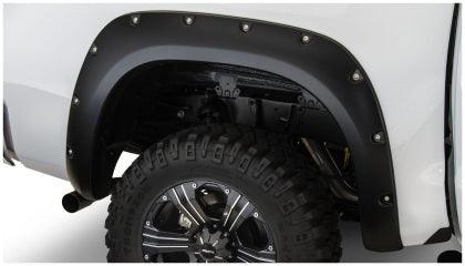 Bushwacker 07-13 Toyota Tundra Fleetside Pocket Style Flares 4pc 97.6/78.7/66.7in Bed - Black - GUMOTORSPORT