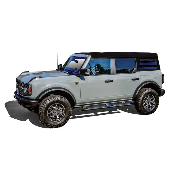 Westin 2021 + Ford Bronco (4-Door) PRO TRAXX 4 Oval Nerf Step Bars - Textured Black