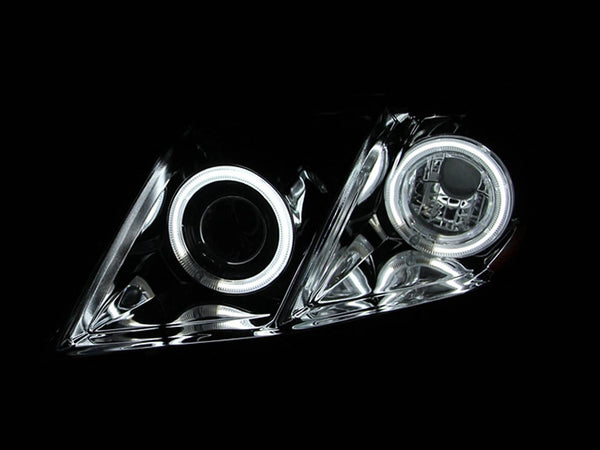 ANZO 2007 - 2009 Toyota Camry Projector Headlights w/ Halo Chrome