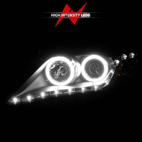 ANZO 2010 - 2011 Toyota Camry Projector Headlights w/ Halo Black (CCFL) - GUMOTORSPORT