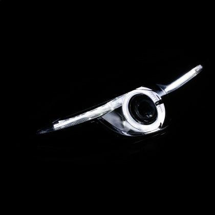 ANZO Projector Headlights With Halo Black w/Amber 14-17 Mazda 3 - GUMOTORSPORT