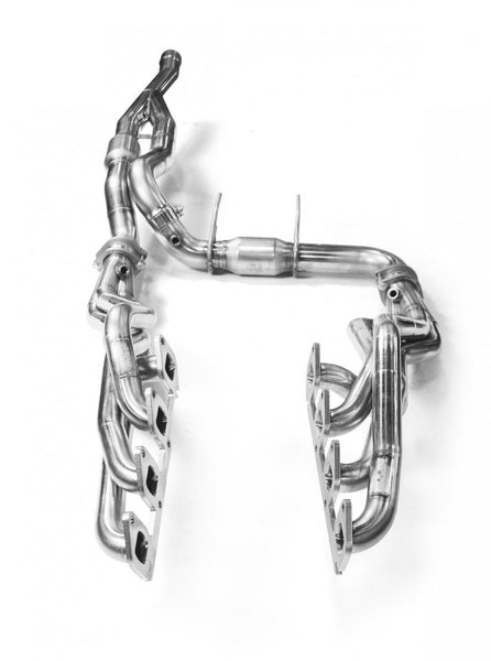 Kooks 2011 - 2014 Ford Raptor SVT 1 3/4in x 3in SS Longtube Headers and 3in SS OEM Exhaust Catted Y Pipe