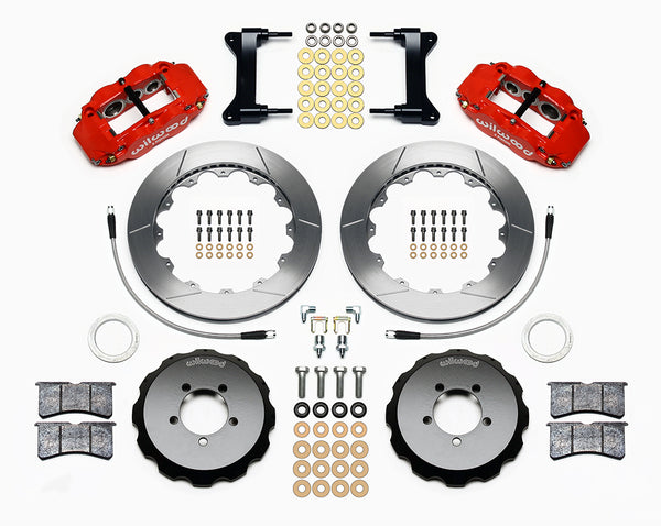 Wilwood Narrow Superlite 6R Front Hat Brake Kit 12.88in Red 2013 + FRS / BRZ / Toyota 86 w/ Lines