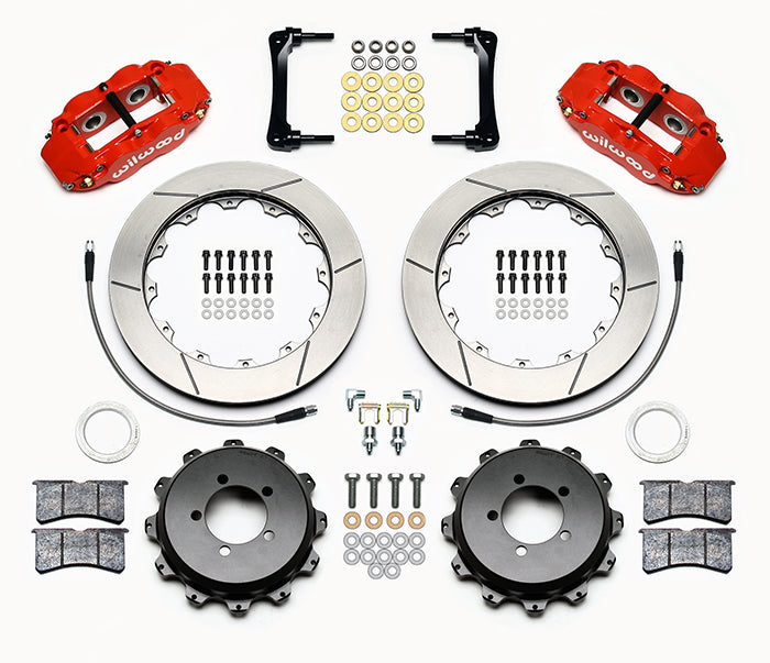 Wilwood Narrow Superlite 4R Rear Brake Kit 12.88in Red 2013 + FRS / BRZ / Toyota 86  w/Lines