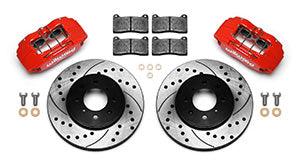 Wilwood DPHA Front Caliper & Rotor Kit Drill Red Honda / Acura w/ 262mm OE Rotor - GUMOTORSPORT