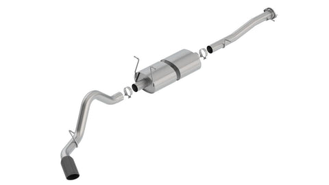 Borla 2015-2019 Chevrolet Silverado 2500 Cat-Back Exhaust System With Black Tips S-Type Part # 140762BC - GUMOTORSPORT