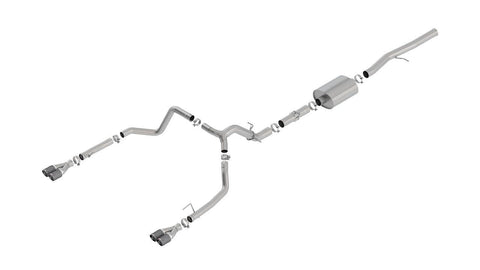 Borla 2019-2023 6.2L Chevrolet Silverado 1500 Cat-Back Exhaust System ATAK Part # 140776CF - GUMOTORSPORT