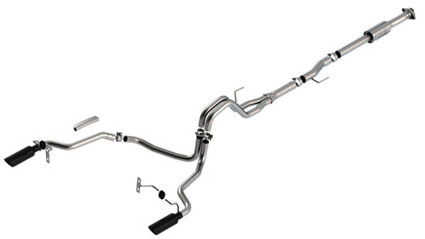 Borla 2021+ Ford F-150 Cat-Back Exhaust System ATAK With Black Tips Part # 140864BC - GUMOTORSPORT