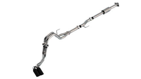 Borla 2021 +  Ford F-150 Cat-Back Exhaust System ATAK With Black Tips Part # 140872BC - GUMOTORSPORT