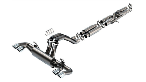 Borla 2021 + Jeep Wrangler Rubicon 392 6.4L V8 AT 4WD 4DR S-Type Cat-Back Exhaust (Stainless) - GUMOTORSPORT