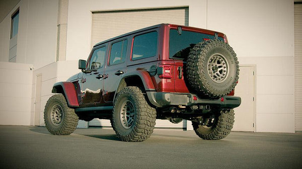 Borla 2021 + Jeep Wrangler Rubicon 392 6.4L V8 AT 4WD 4DR S-Type Cat-Back Exhaust - Coated Black - GUMOTORSPORT