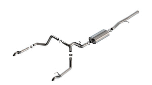 Borla 2022 + Chevrolet Silverado 1500 ZR2 / GMC Sierra 1500 AT4X Cat-Back Exhaust System Touring Part # 140913