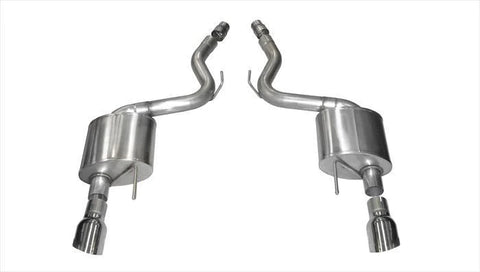 Corsa 2015 - 2017 Ford Mustang GT 5.0 3in Axle Back Exhaust, Polish Dual 4.5in Tip *Sport*