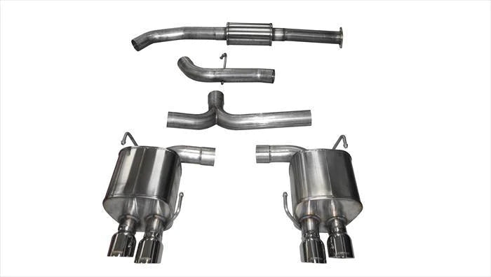 Corsa 2015 - 2020 Subaru WRX / STI Cat Back Exhaust, Polished Quad 3.5in Tips *Sport*